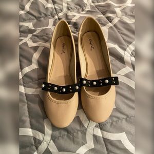 Qupid beige/nude ballet flats